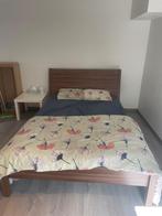 Bedframe + lattenbodem, Ophalen, 140 cm, Zo goed als nieuw, Twijfelaar