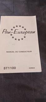 Honda pan European instruktie boek, Particulier