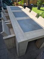 Stijgerhout set 9 delig, Tuin en Terras, Tuinsets en Loungesets, Ophalen, Zo goed als nieuw, Tuinset