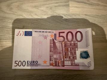 Biljet 500€, Mario Draghi beschikbaar voor biedingen