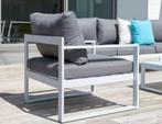 NIEUWE 1-zit zetels van Caldela loungeset in wit aluminium, Tuin en Terras, Tuinsets en Loungesets, Nieuw, 2 zitplaatsen, Bank