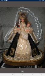 Mariabeeld met Jezus onder glazen stolp, Antiek en Kunst, Ophalen of Verzenden