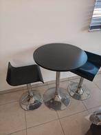 Bartafel met 2 barkrukken, Huis en Inrichting, Barkrukken, Ophalen, Gebruikt, Metaal
