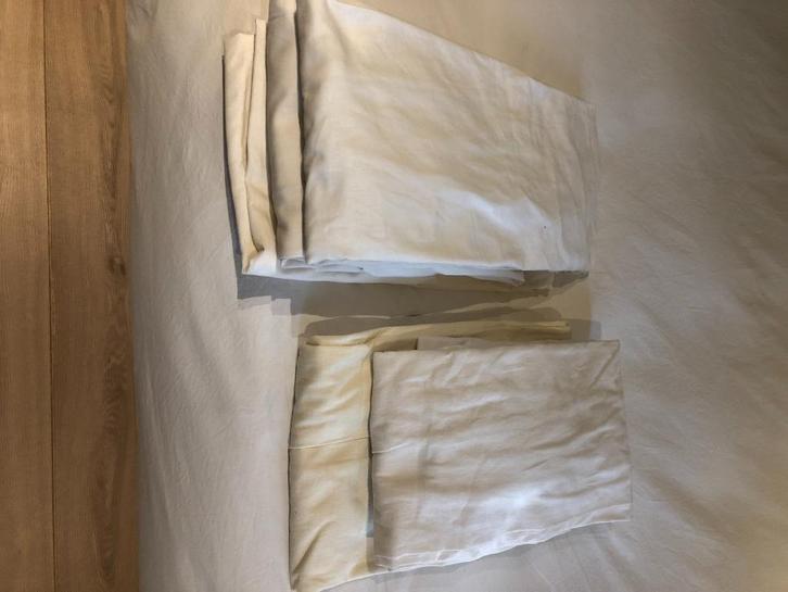 Hoeslakens 1persoonsbed pakket van 5 stuks, Huis en Inrichting, Slaapkamer | Beddengoed, Gebruikt, Hoeslaken of Sloop, Eenpersoons