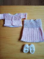 Poppenset in wit/roze/goudkleurig,  nieuw, Kinderen en Baby's, Speelgoed | Poppen, Ophalen of Verzenden, Nieuw, Babypop