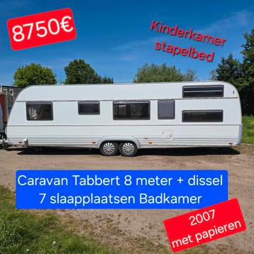 Caravan Tabbert DaVinci met papieren 7 slaapplaatsen camping beschikbaar voor biedingen