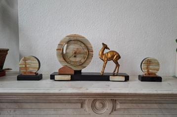 Art Deco Schouwgarnituur beschikbaar voor biedingen