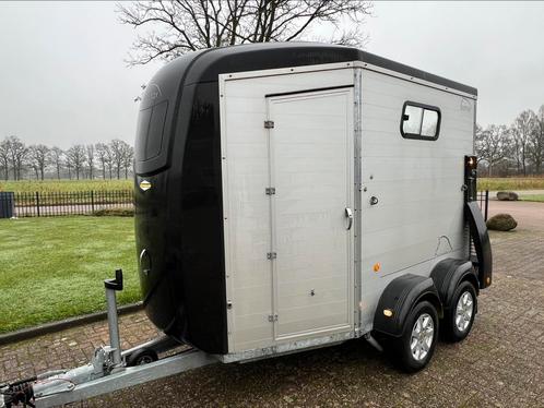 Prachtige vol-alu Bockmann Portax E met zadelkamer!, Dieren en Toebehoren, Paarden en Pony's | Trailers en Aanhangwagens, Zo goed als nieuw