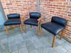 3x vintage  kerk stoelen, Utilisé, Enlèvement ou Envoi