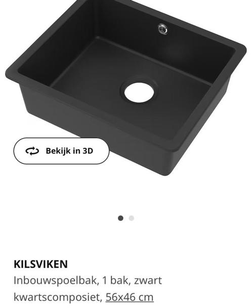 IKEA - KILSVIKEN Évier encastré 56x46 cm + GLYPEN GRATUIT, Bricolage & Construction, Sanitaire, Utilisé, Lavabo, Pierre, Enlèvement