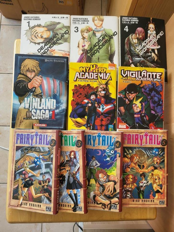 Lot de mangas (PRIX EN DESCRIPTION), Livres, BD, Plusieurs BD, Enlèvement