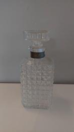 Prachtige vintage glazen Whiskey karaf / fles met dop, Antiek en Kunst, Ophalen of Verzenden