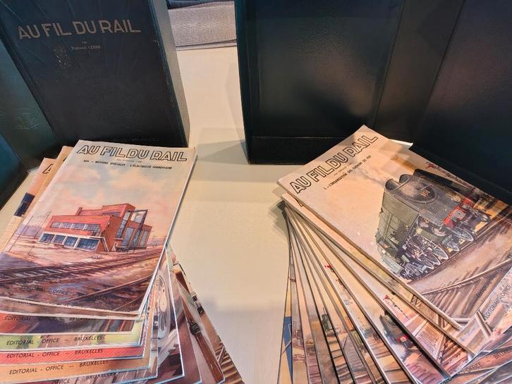 Au Fil Du Rail - Authentieke spoorpublicaties (24 delig), Boeken, Geschiedenis | Stad en Regio, Gelezen, 20e eeuw of later, Ophalen of Verzenden