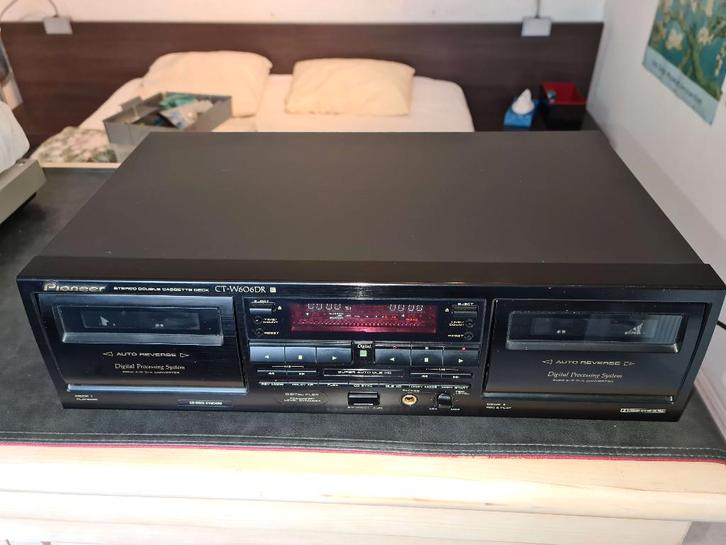 Platine stéréo à double cassette PIONEER CT-W606DR révisé, TV, Hi-fi & Vidéo, Decks cassettes, Double, Auto-reverse, Tape counter