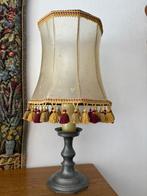 2 sfeerlampen tinnen voet, Antiek en Kunst, Ophalen