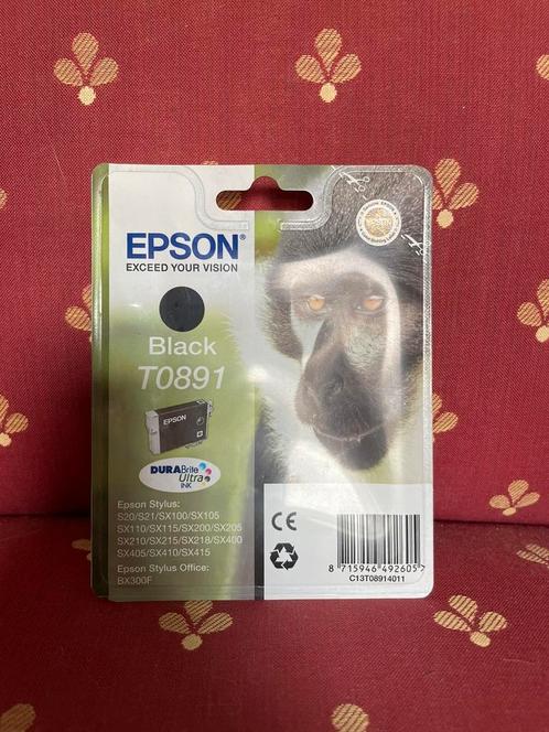 Epson inkt cartridge black T0892 Monkey, Informatique & Logiciels, Fournitures d'imprimante, Cartridge, Enlèvement