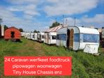 24 caravan stacaravan werfkeet foodtruck pipowagen camping, Caravans en Kamperen, Caravans, Bedrijf