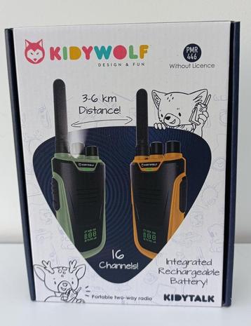 Kidywolf walkie talkie Kidytalk NIEUW beschikbaar voor biedingen