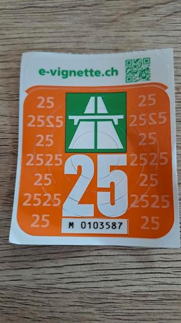 Vignette suisse 2025, Tickets & Billets