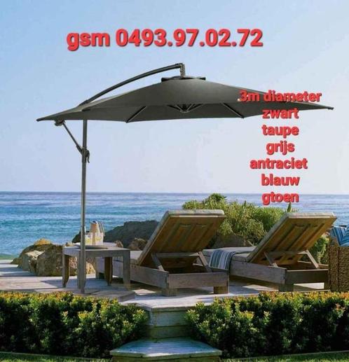 parasols nieuw 3m in verschillende kleuren SUPER PROMO, Tuin en Terras, Parasols, Nieuw, Kantelbaar, Ophalen