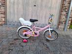 roze kinderfiets voor meisjes, Decathlon, Zo goed als nieuw, 16 inch, Handrem