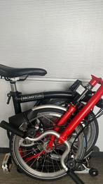 Brompton H6R zwart-rood raamconditie met 6 versnellingen en, Fietsen en Brommers, Ophalen, Brompton, 14 tot 16 inch, Versnellingen