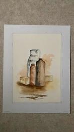 Originele aquarel, Antiek en Kunst, Kunst | Tekeningen en Fotografie, Ophalen of Verzenden