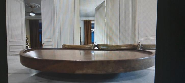 Superbe plateau tournant en bois exotique pour l'ergonomie., Maison & Meubles, Accessoires pour la Maison | Plateaux, Utilisé