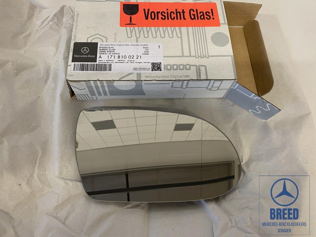 NOS buitenspiegelglas rechts voor Mercedes-Benz R171 R230, Neuf, -, -, Enlèvement ou Envoi