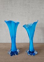 Set van 2 retro Italiaanse vaasjes in Merano glas, Enlèvement