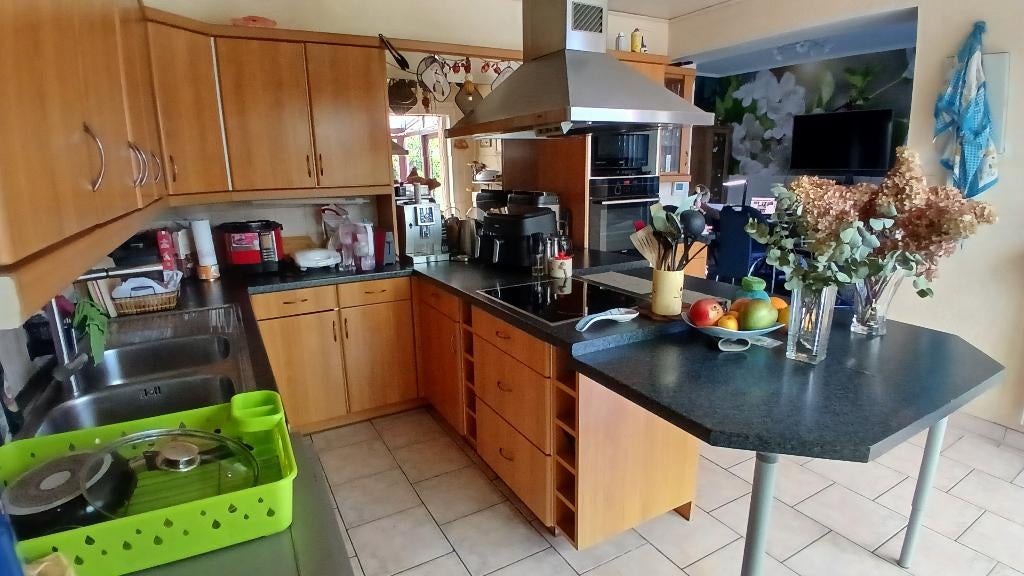 Keuken, Huis en Inrichting, Keuken | Complete keukens, Ophalen, Gebruikt, Bruin, Dubbelwandige keuken