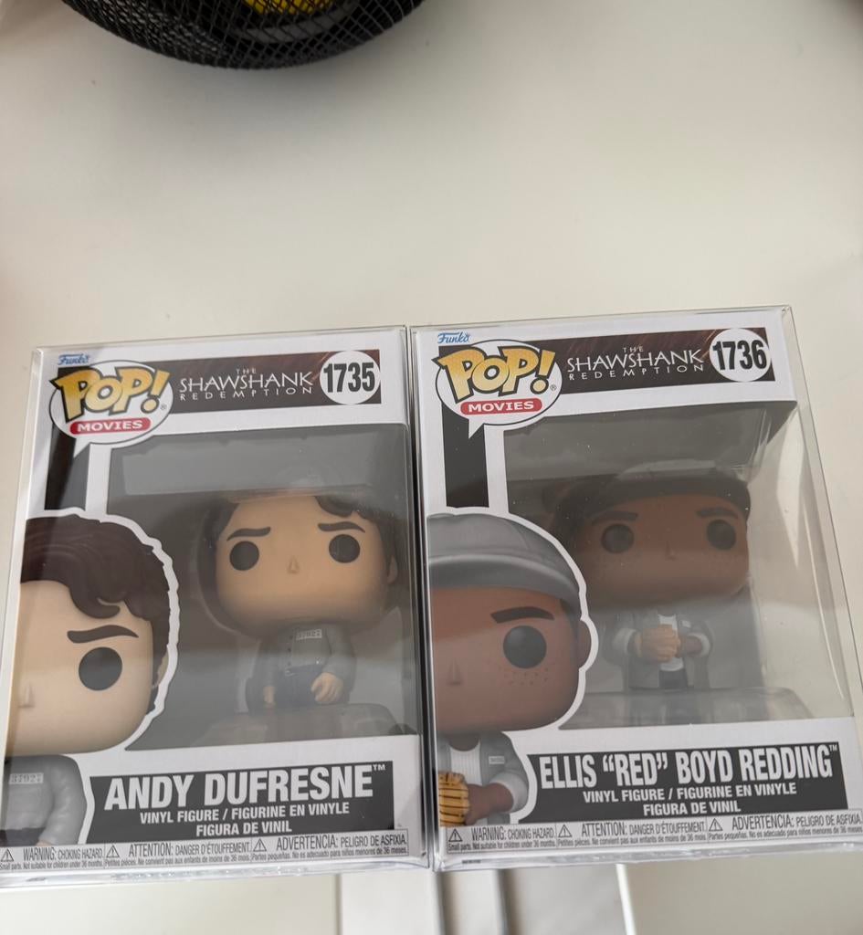 Pop les evadés andy et red avec protection, Collections, Jouets miniatures, Enlèvement, Comme neuf