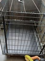 Zwarte grote hondenbench, met schuifdeuren HxBxL 79x71x107, Dieren en Toebehoren, Hondenbenches, Ophalen