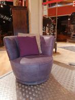 fauteuil pivotant en cuir, Vintage club, Enlèvement, Cuir, 75 à 100 cm