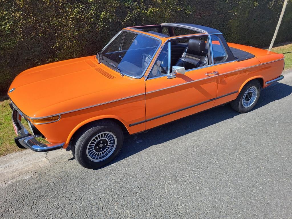 BMW 2002 baur cabrio targa e10 1975 nieuwstaat, Auto's, Oldtimers, Particulier, Onderhoudsboekje, Te koop, BMW