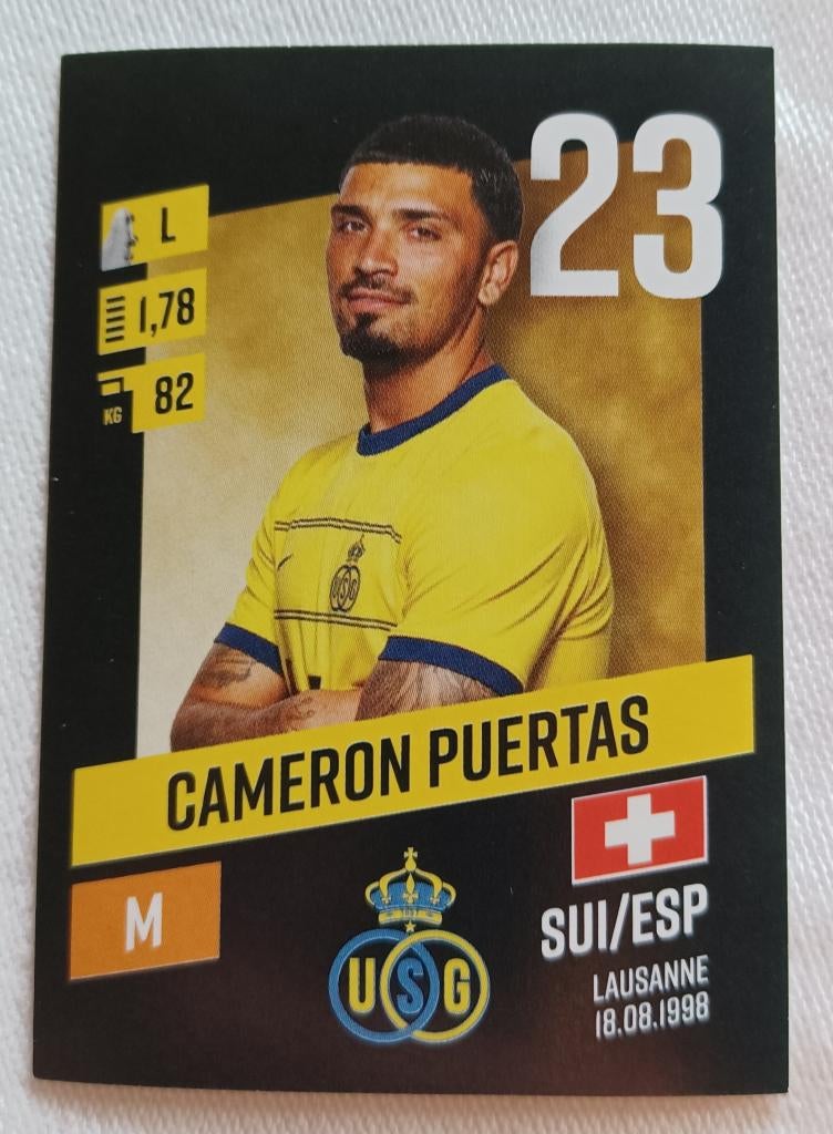 Sticker Cameron Puertas (rookie) - Pro League 2023-2024, Hobby en Vrije tijd, Stickers en Plaatjes, Ophalen of Verzenden, Zo goed als nieuw