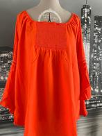 prachtige oranje blouse - 46-48, Kleding | Dames, Blouses en Tunieken, Verzenden, Zo goed als nieuw, Maat 46/48 (XL) of groter