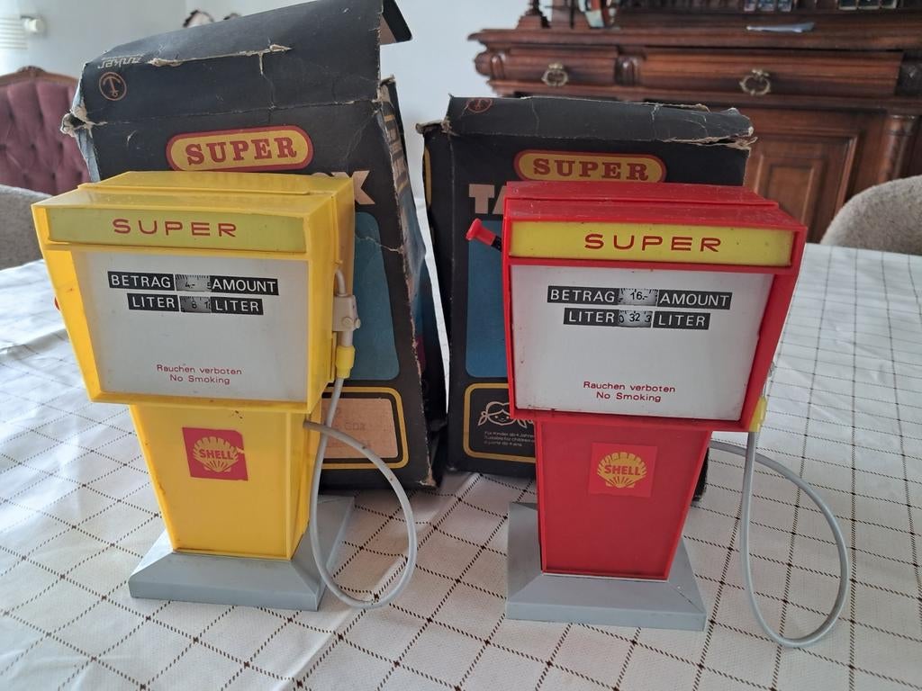 Vintage Shell benzinepompen, Ophalen of Verzenden