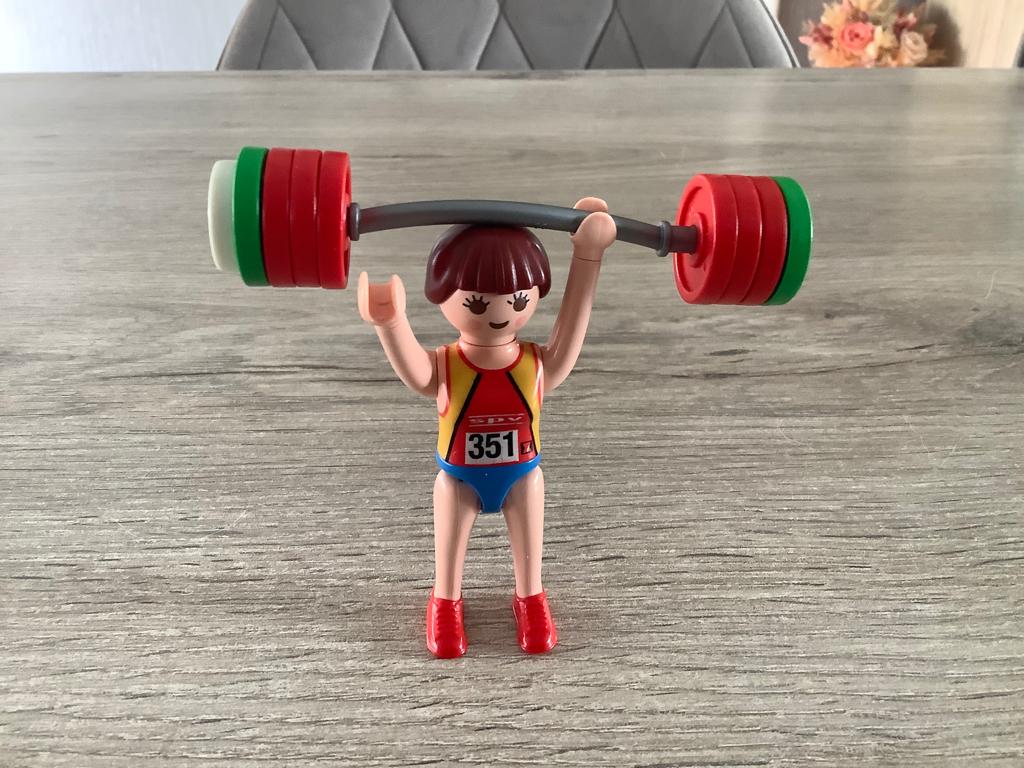 Playmobil gewichtheffer character, Kinderen en Baby's, Speelgoed | Playmobil, Zo goed als nieuw, Los Playmobil, Ophalen of Verzenden