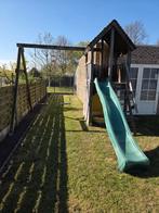 Mooi speelhuis met schommels en glijbaan, Enlèvement, Utilisé, Bois