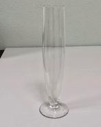 Vintage glazen vaas 30 cm hoog – helder glas bloemenvaas, Antiek en Kunst, Ophalen of Verzenden