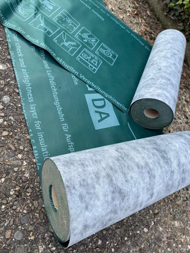 Pro Clima DA luchtdichtingsfolie / dampscherm : GRATIS, Doe-het-zelf en Bouw, Ophalen, Nieuw, Glaswol