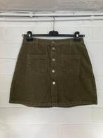 Kaki rok in geribbelde velours, JDY, Medium, Kleding | Dames, Rokken, Maat 38/40 (M), Ophalen of Verzenden, Zo goed als nieuw
