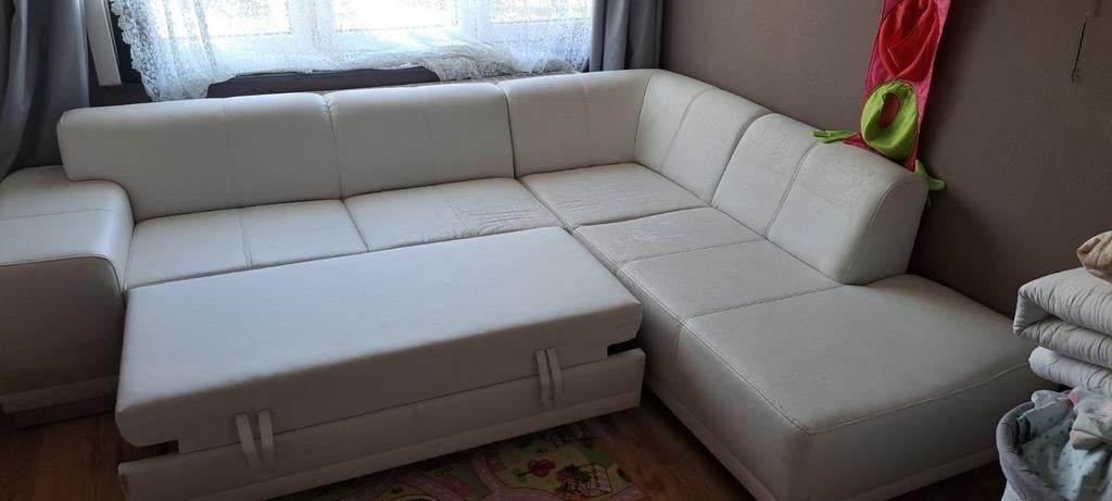 Witte zetel bank bed, Huis en Inrichting, Ophalen of Verzenden