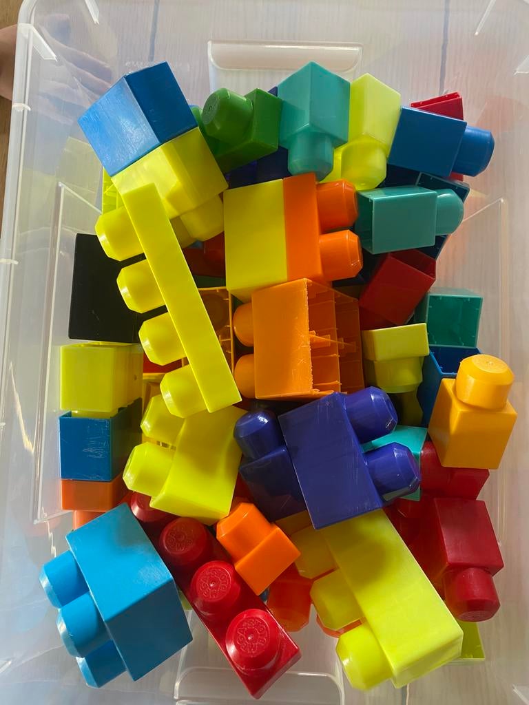 Plastieke speelblokken, Ophalen, Gebruikt