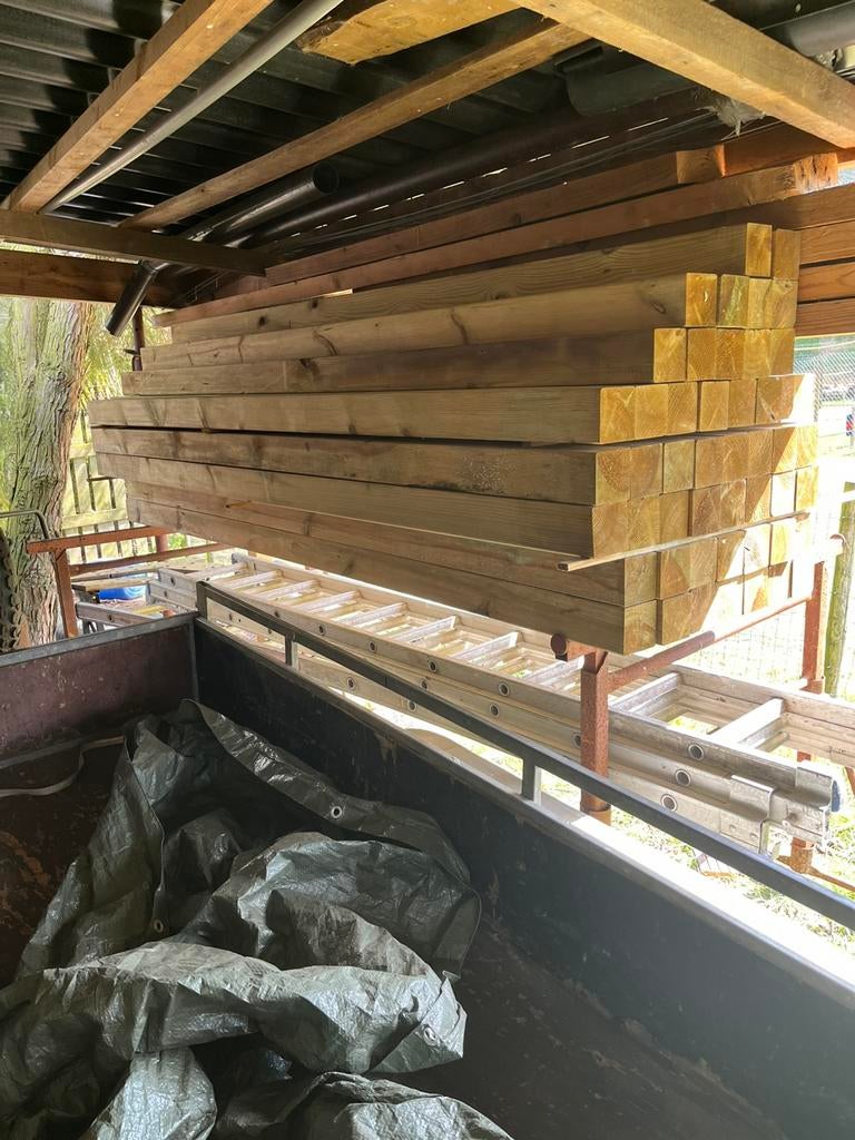 Geïmpregneerd balken, Ophalen, Nieuw, Hardhout, 180 tot 250 cm