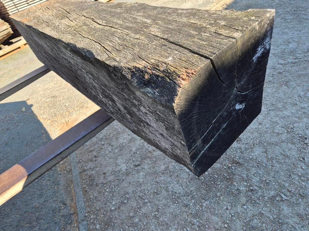 Eiken balk 40x40, Tuin en Terras, Ophalen