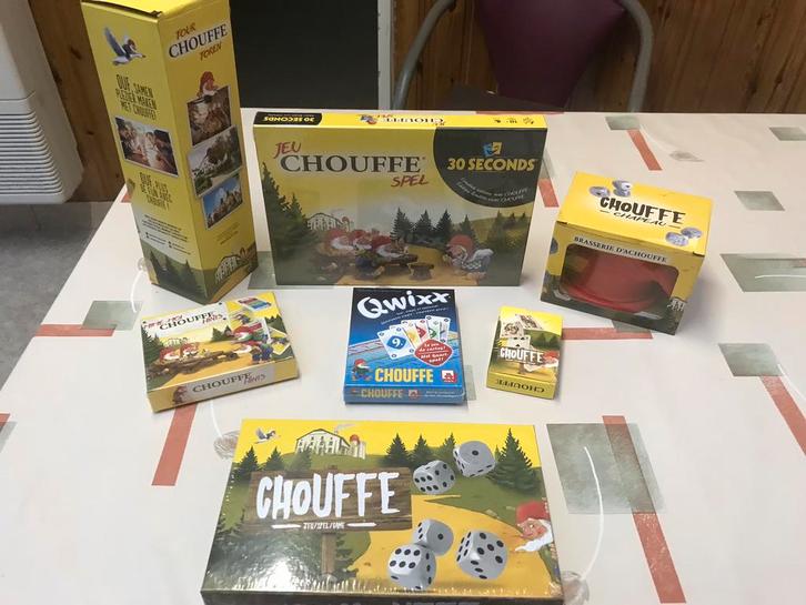De la bière Chouffe, des jeux., Collections, Marques de bière, Comme neuf, Autres types, Enlèvement ou Envoi