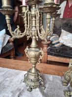 Antieke klok met kandelaars, Antiek en Kunst, Ophalen