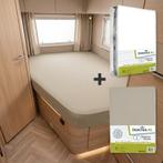 Textielpakket Frans bed - 1 hoeslaken en 1 molton - links -, Caravans en Kamperen